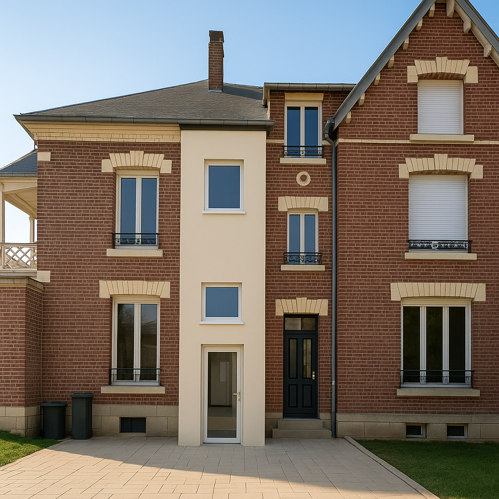 ascenseur de maison extérieur pour une accessibilité aux étages sans perte d'espace à l'intérieur