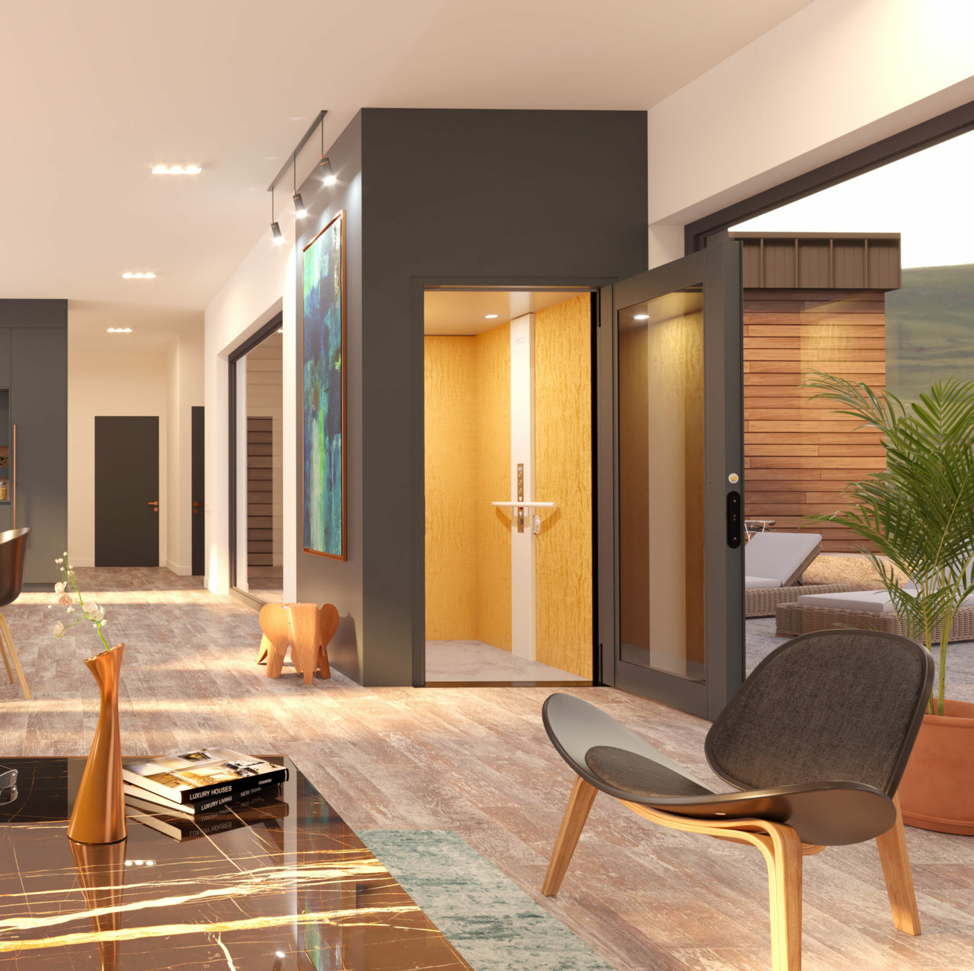 Ascenseur de maison intérieur