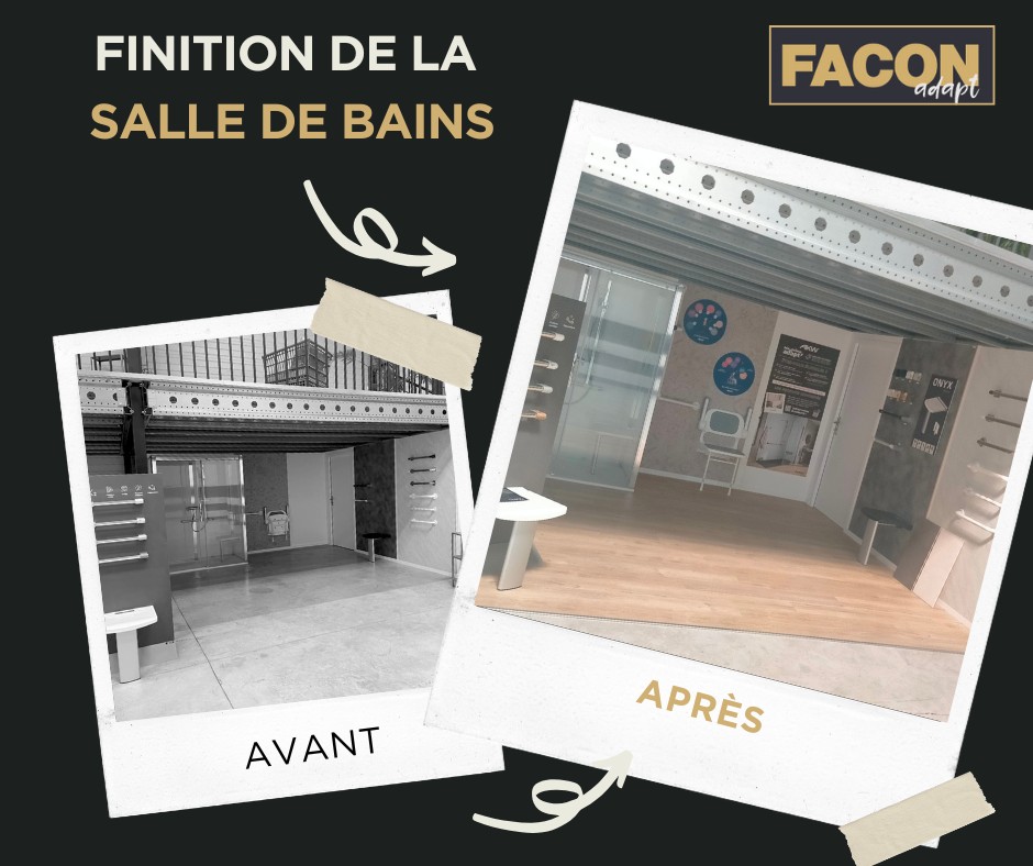 Avant après du showroom de Saint-Martin Boulogne