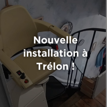 Nouvelle installation d'un monte-escalier à Trélon !