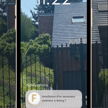 Nouvelle installation d'un ascenseur privatif à Maing (59) !