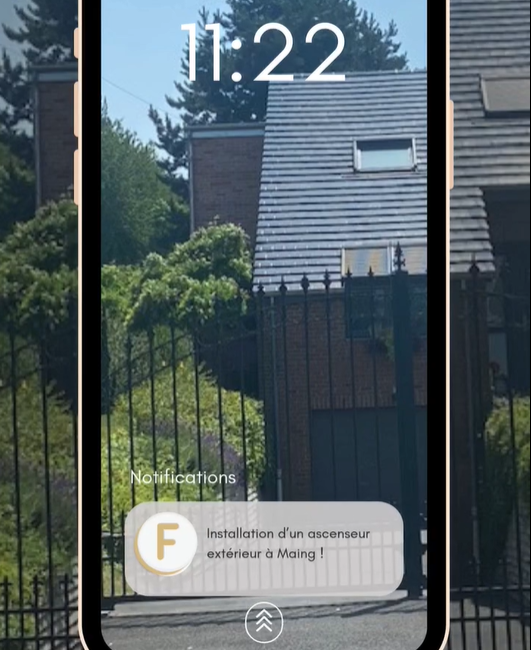 Nouvelle installation d'un ascenseur privatif à Maing (59) !