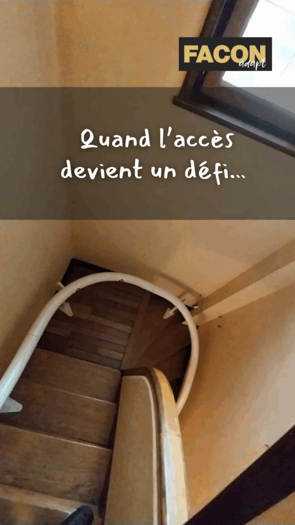 Installation d’un monte-escaliers sur mesure à Amiens : un défi technique relevé - Photo 1
